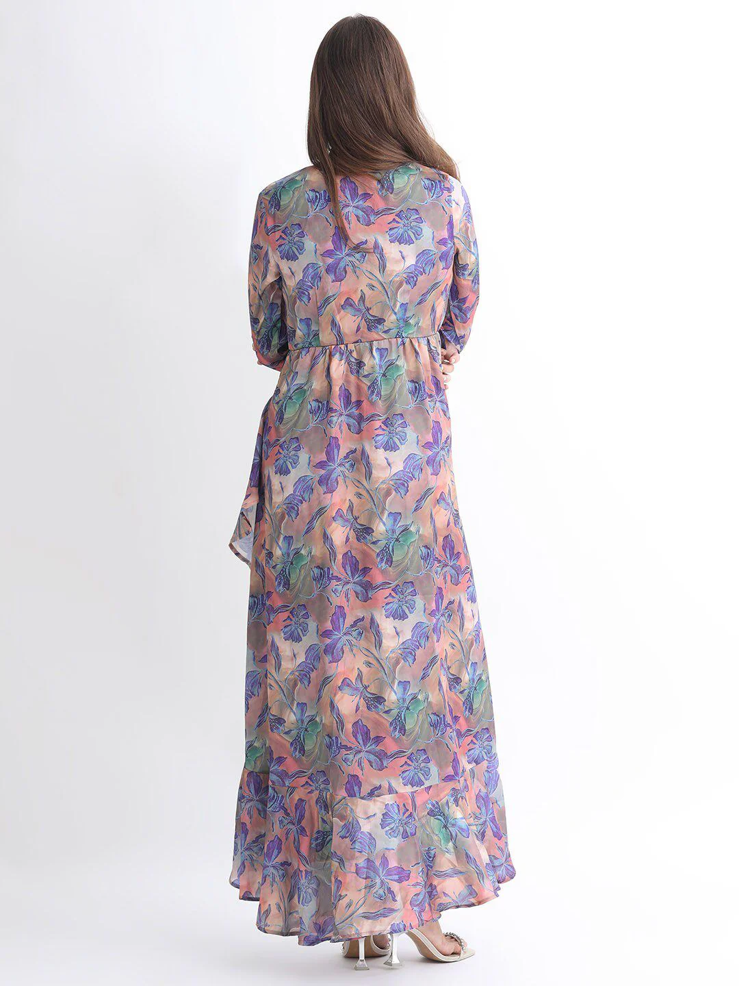 RAREISM Floral Printed V-Neck Maxi Dress - Image 4