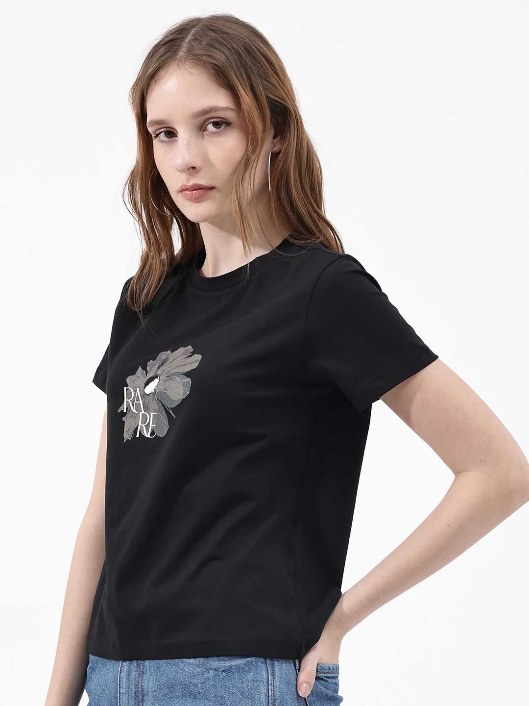 RAREISM Graphic Printed Cotton T-shirt - Image 5