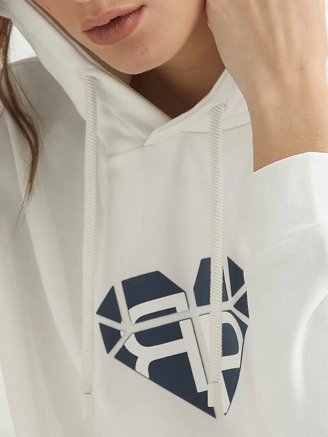 RAREISM Graphic Printed Hooded Cotton Sweatshirt - Image 2
