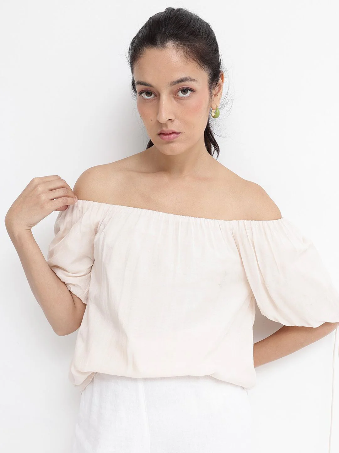 RAREISM Off-Shoulder Puff Sleeves Top - Image 7
