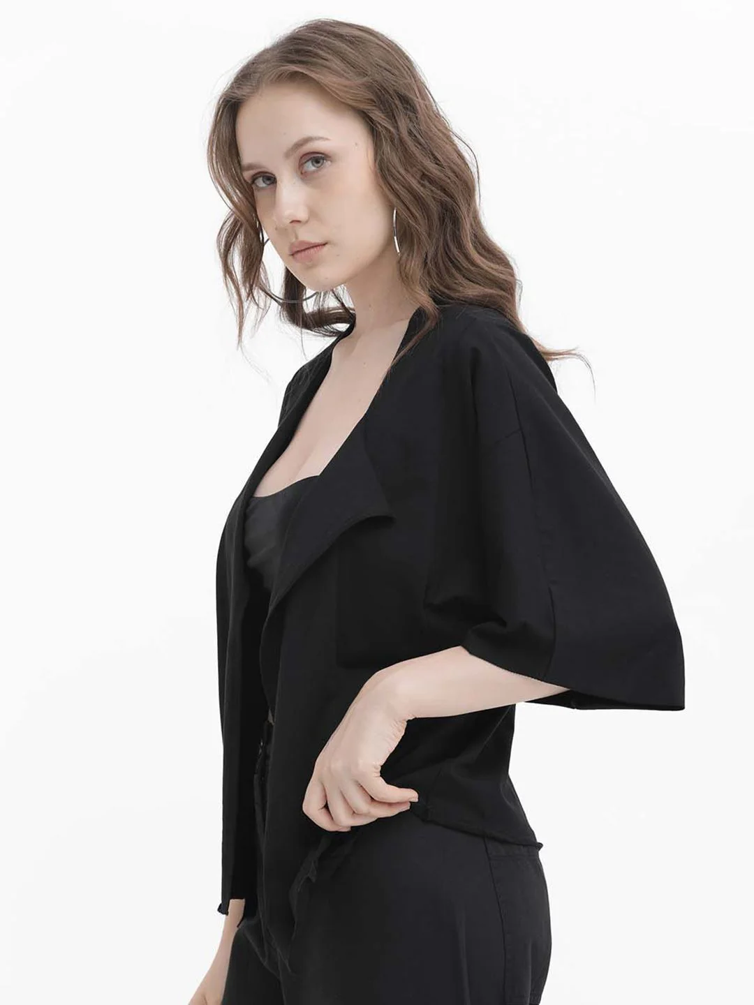 RAREISM Open Front Cotton Shrug - Image 5