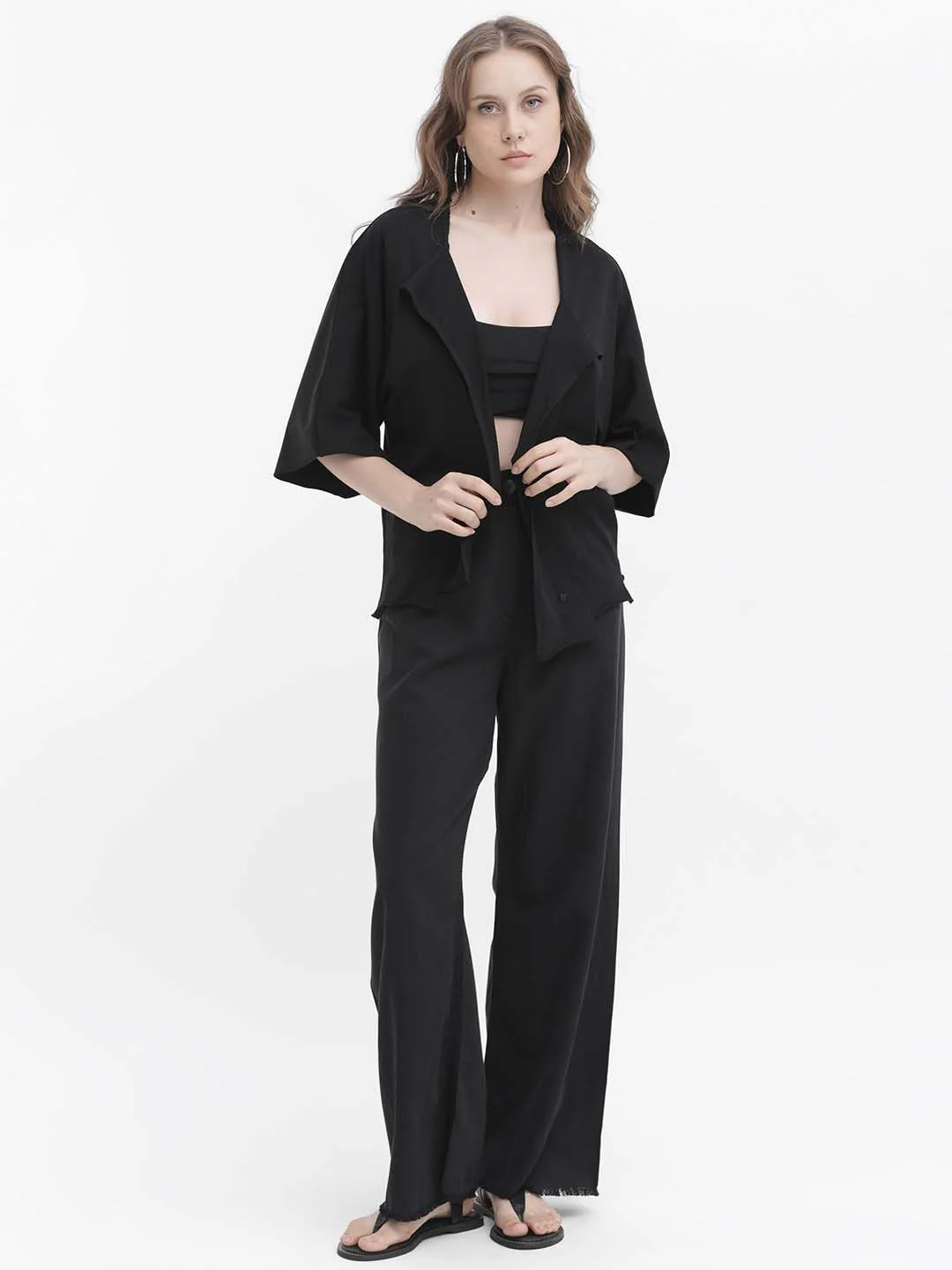 RAREISM Open Front Cotton Shrug - Image 6