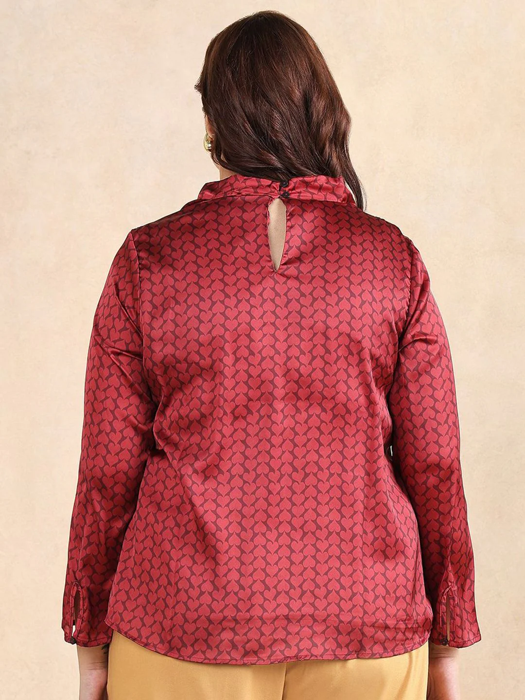 Rareism Plus Size Women Conversational Printed Top - Image 4