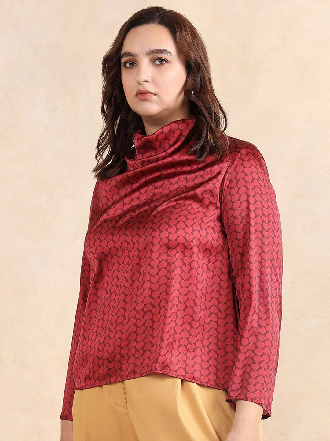 Rareism Plus Size Women Conversational Printed Top - Image 5