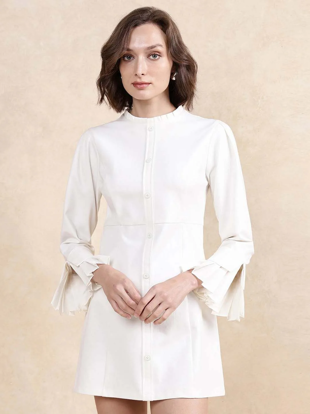 RAREISM Round Neck A-Line Mini Dress - Image 2