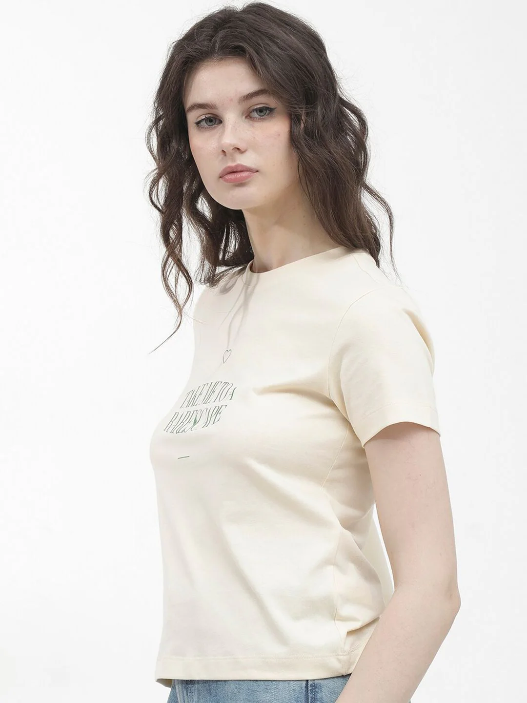 RAREISM Round Neck Short Sleeves Cotton T-shirt - Image 5