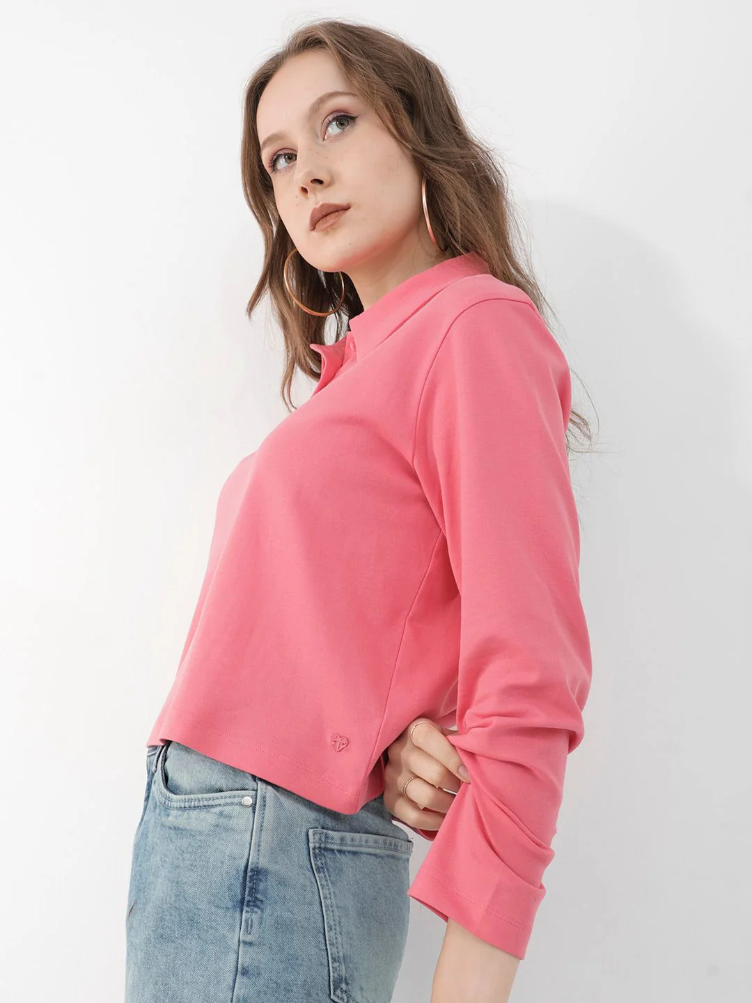 RAREISM Shirt Collar Cotton Top - Image 7