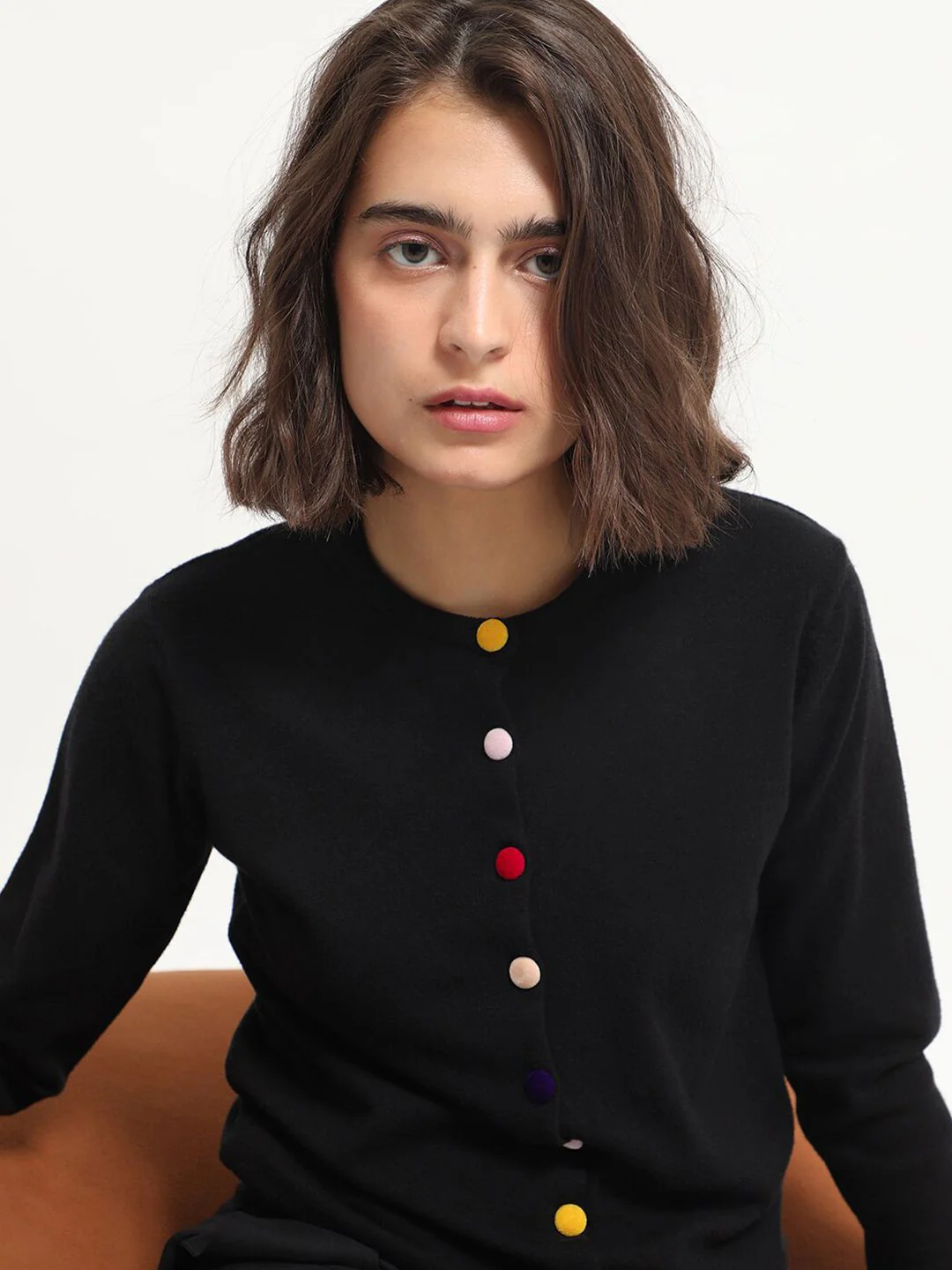 RAREISM Statement Button Knit Long Sleeves Cardigan - Image 2