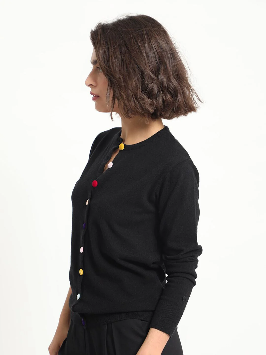 RAREISM Statement Button Knit Long Sleeves Cardigan - Image 5