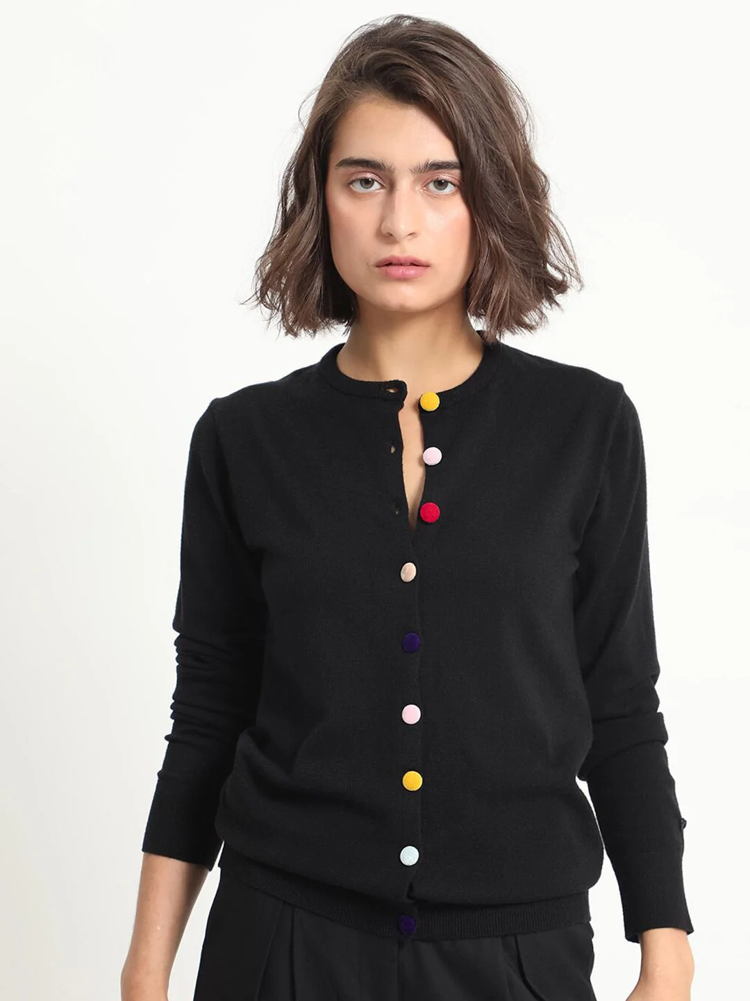 RAREISM Statement Button Knit Long Sleeves Cardigan - Image 7