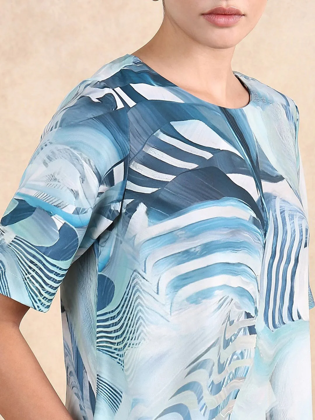 RAREISM Women Abstract Printed A-Line Mini Dress - Image 3