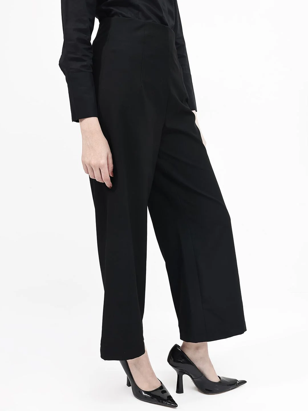 RAREISM Women Cotton High-Rise Trousers - Image 2