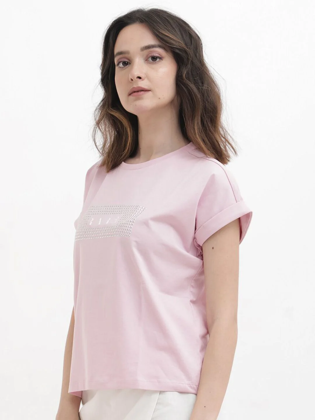 RAREISM Women Embellished Extended Sleeves T-shirt - Image 6