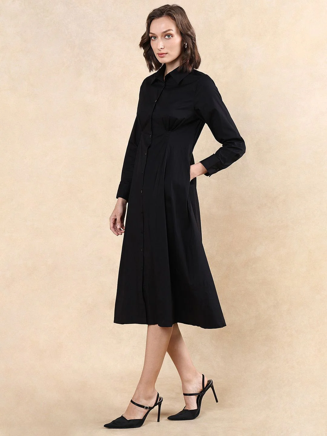 RAREISM Women Fit & Flare Midi Dress - Image 5