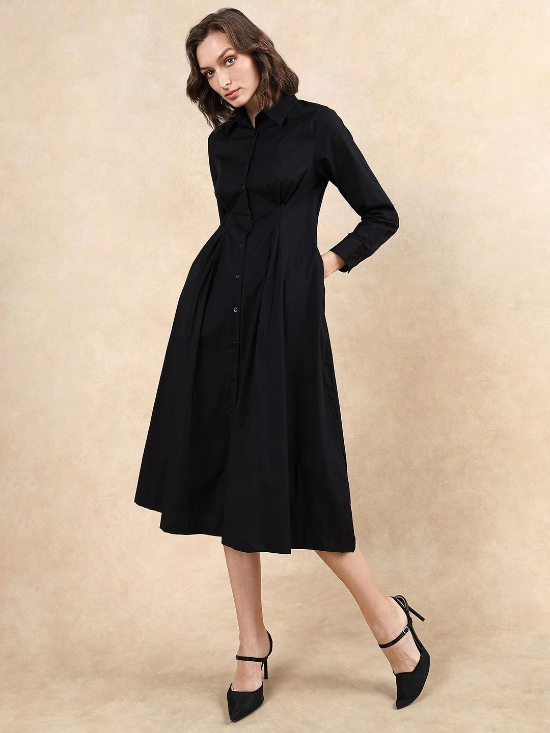 RAREISM Women Fit & Flare Midi Dress - Image 6