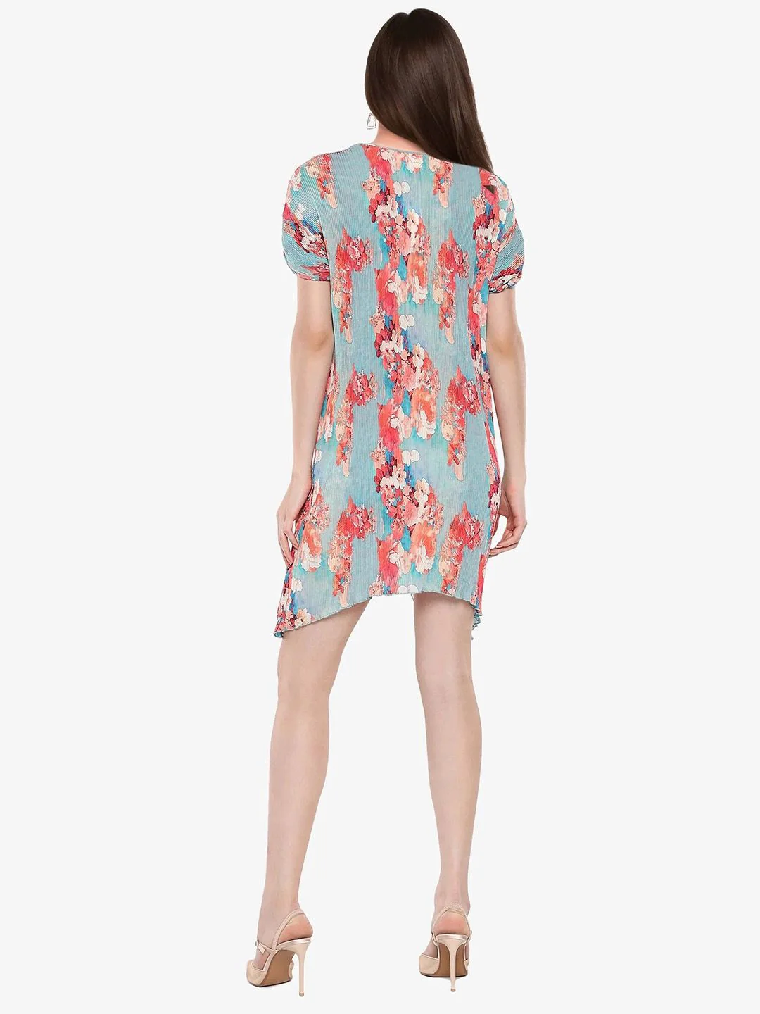RAREISM Women Floral Printed A-Line Mini Dress - Image 6