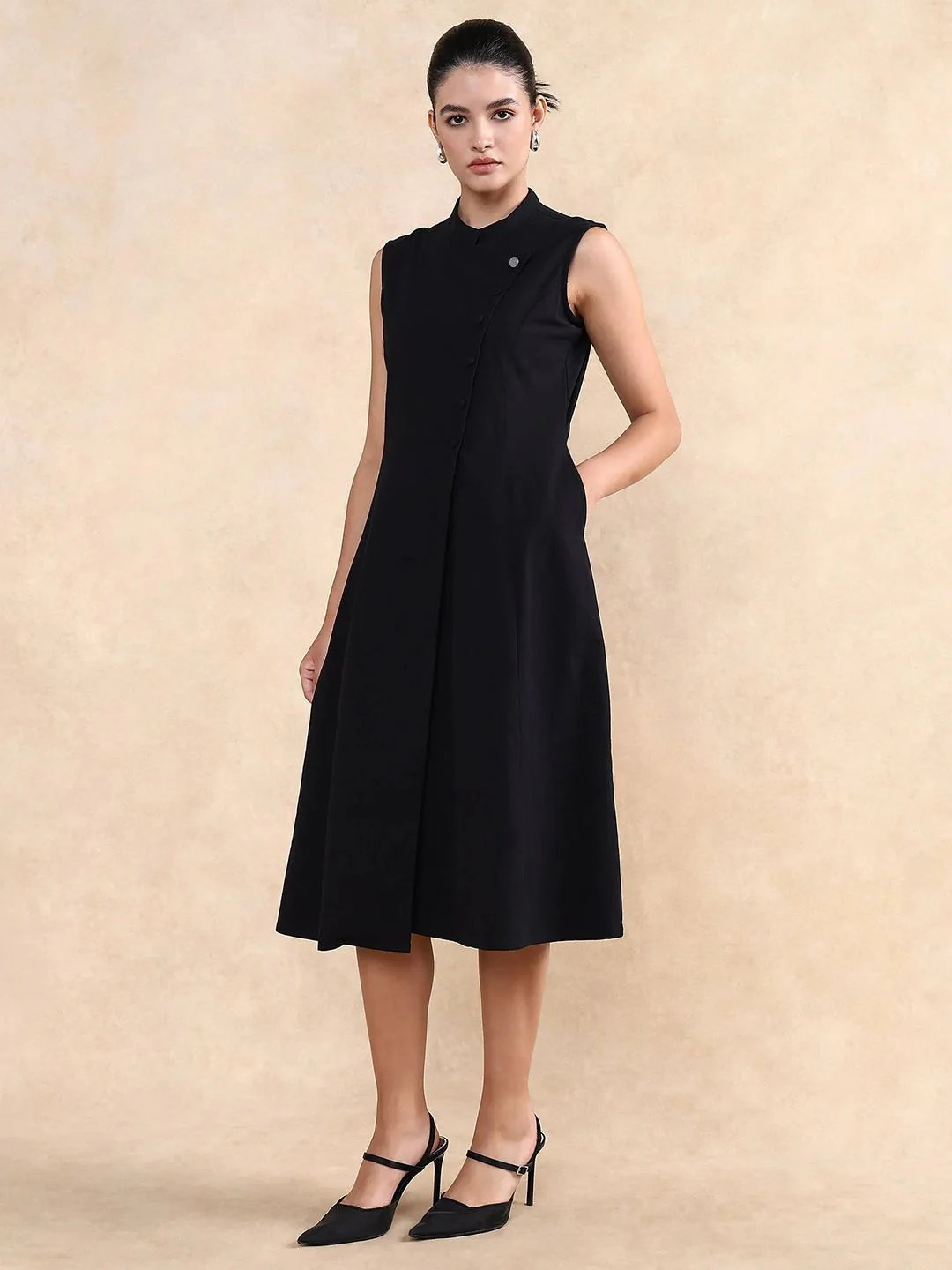 RAREISM Women Formal A-Line Midi Dress - Image 5