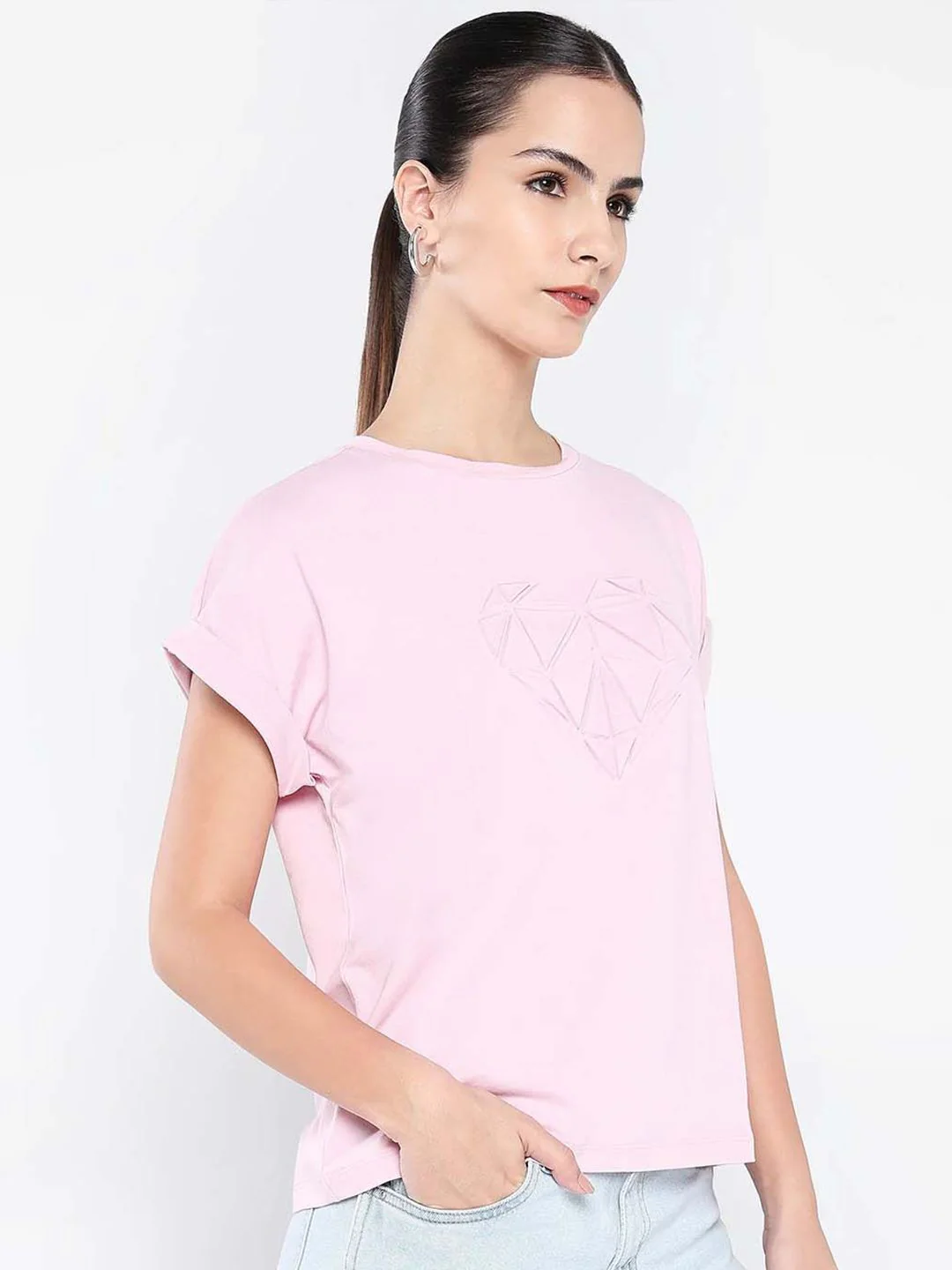 RAREISM Women Graphic Printed Round Neck Cotton Relaxed Fit T-shirt - Image 5
