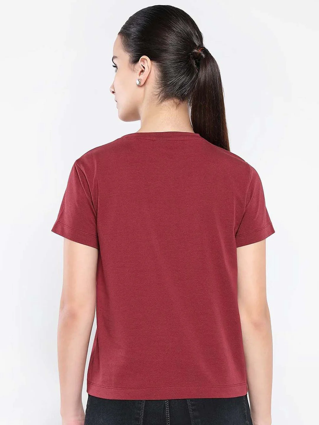 RAREISM Women Graphic Printed Round Neck Cotton T-shirt - Image 6