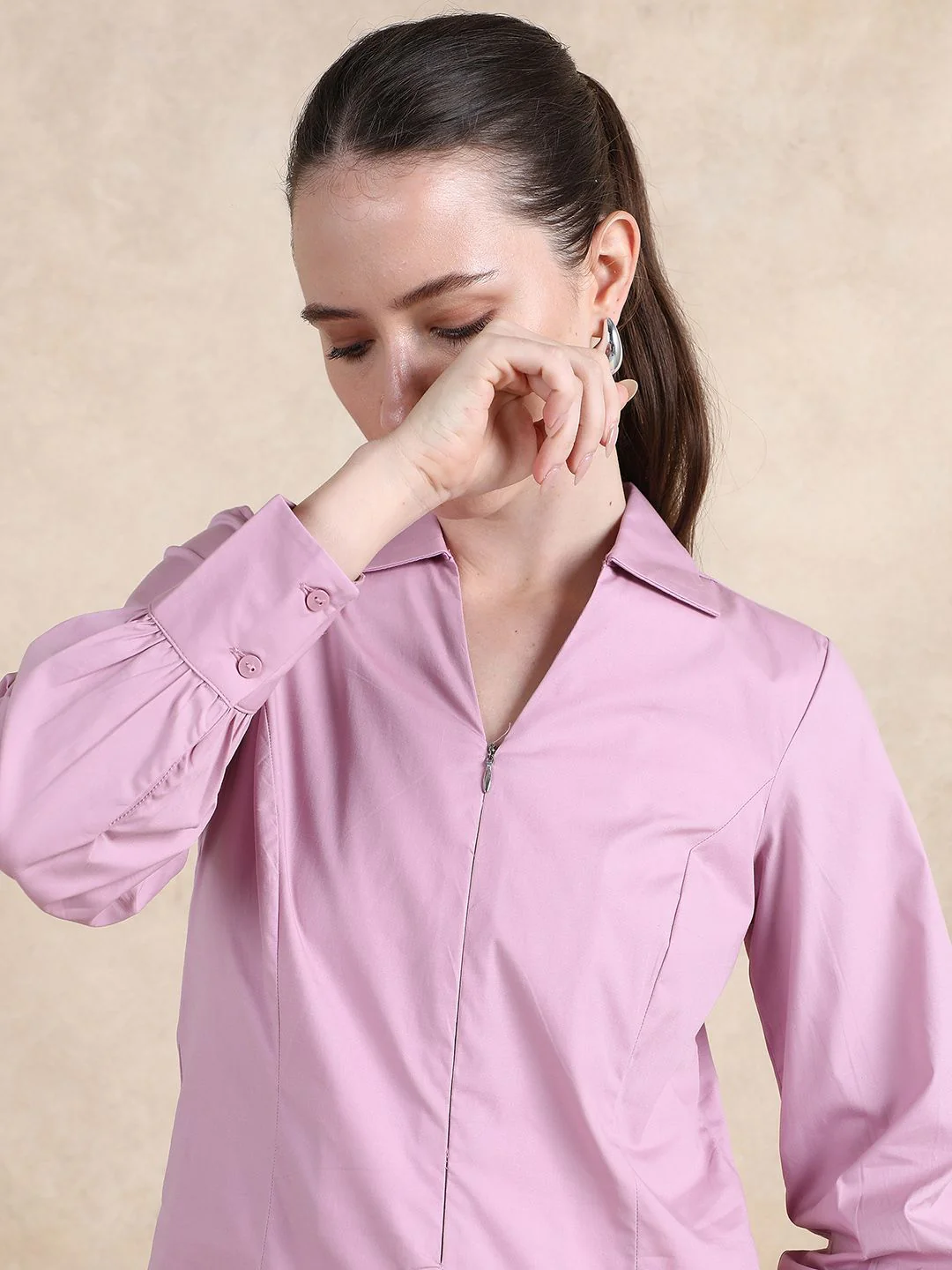 RAREISM Women Long Sleeves Cotton Top - Image 2