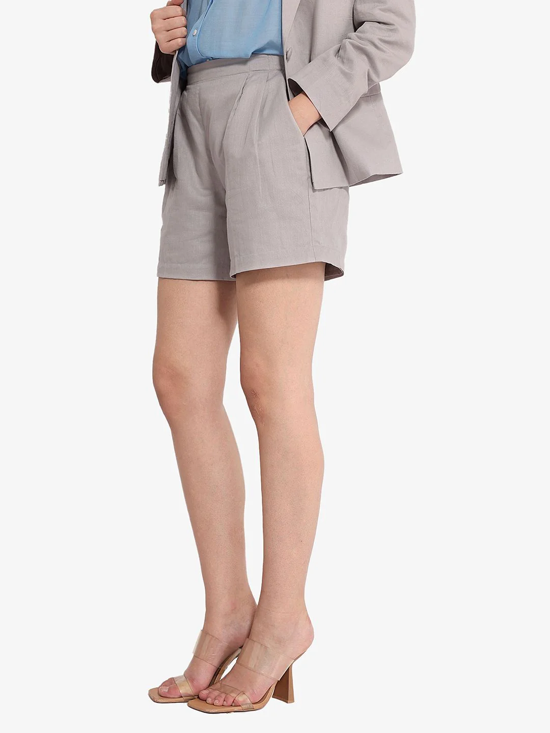 RAREISM Women Mid-Rise Cotton Shorts - Image 3