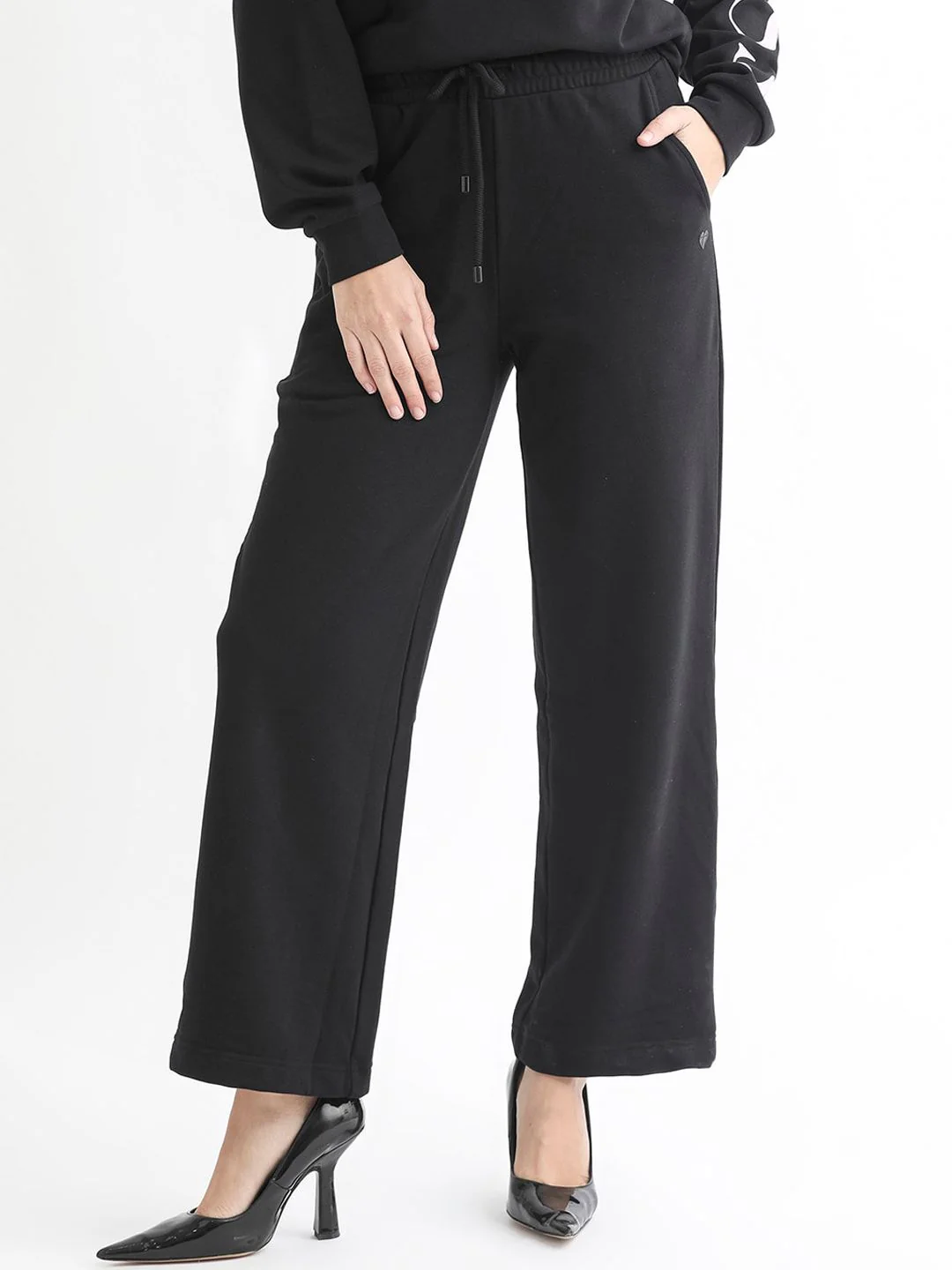 RAREISM Women Mid Rise Slim Fit Cotton Track Pants - Image 2