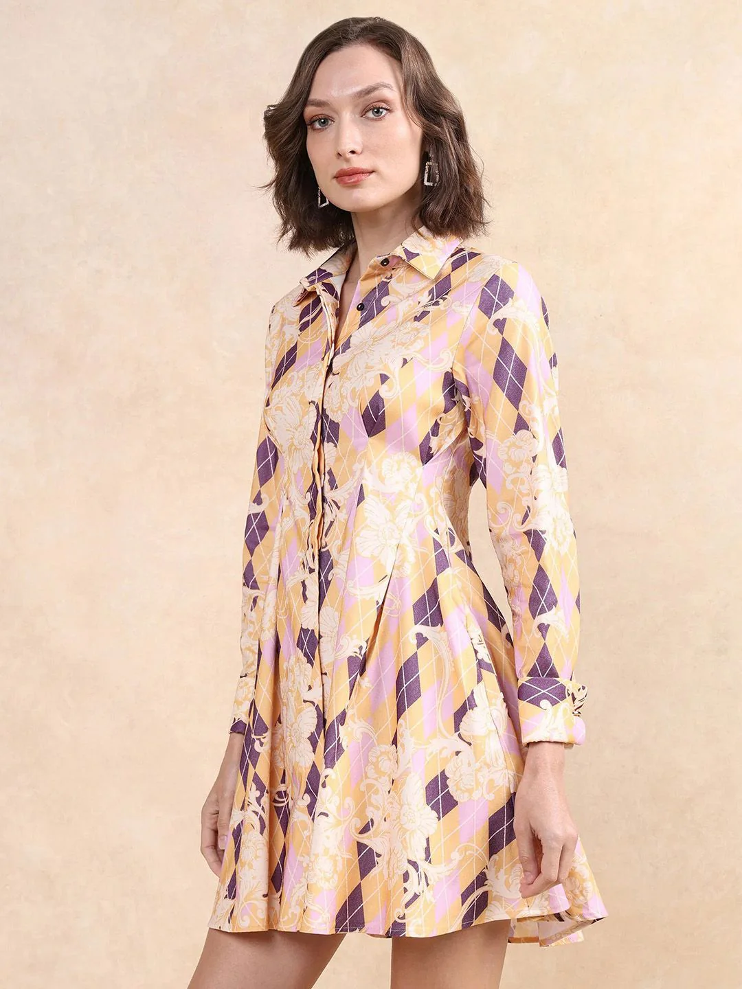 RAREISM Women Printed Fit & Flare Dress - Image 5