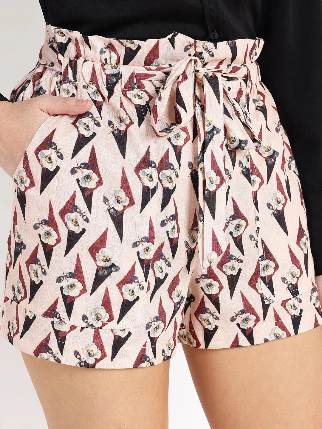 RAREISM Women Printed High-Rise Shorts - Image 7