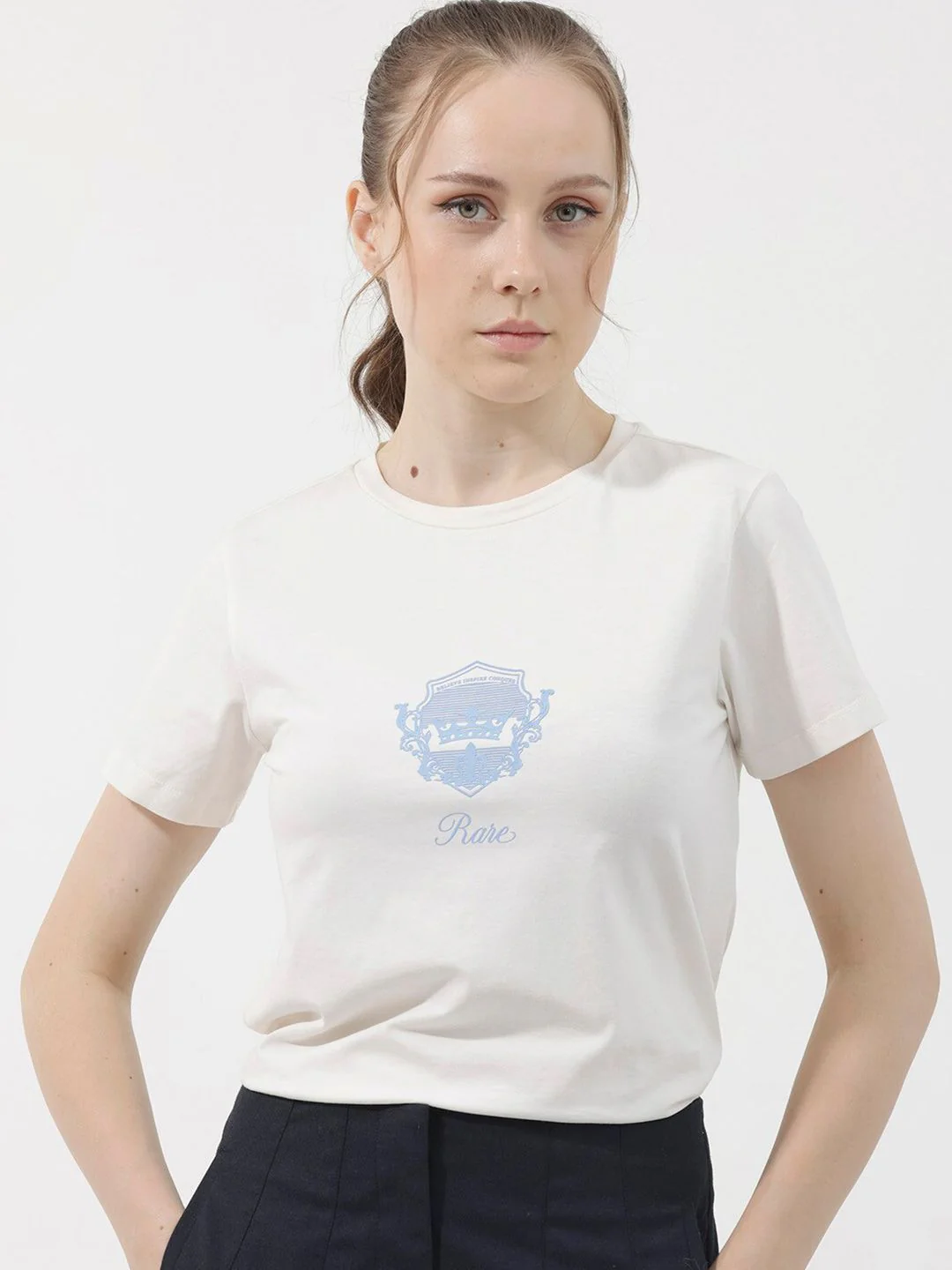 RAREISM Women Printed Pockets T-shirt
