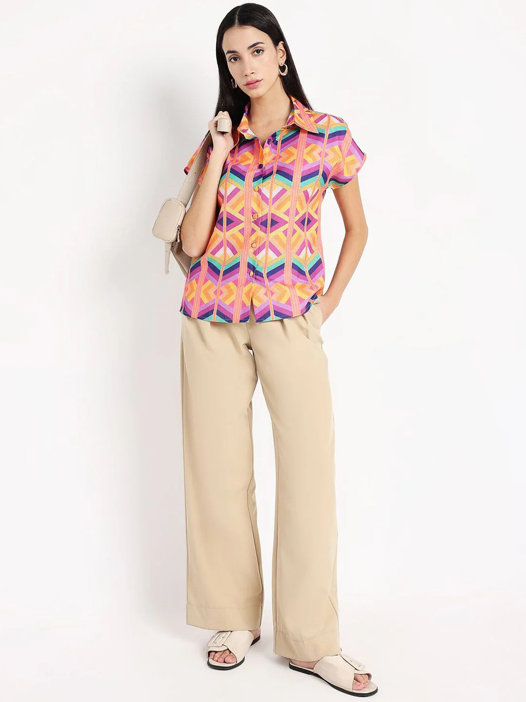 RAREISM Women Shirt Collar Ragular Top - Image 6