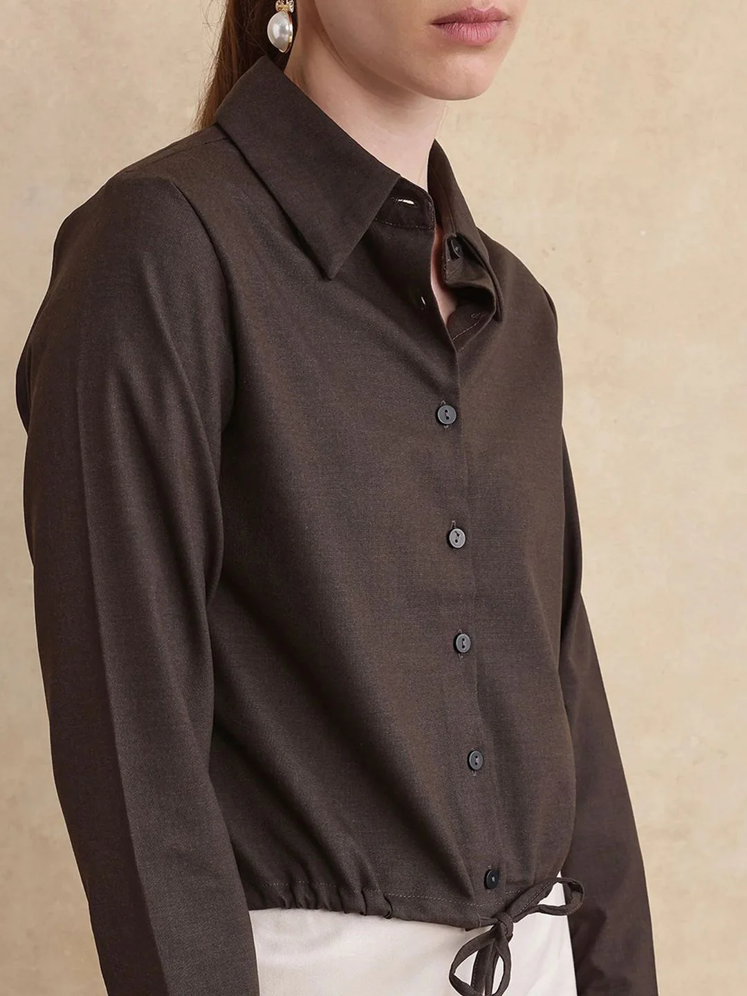 RAREISM Women Shirt Collar Shirt Style Tops - Image 3