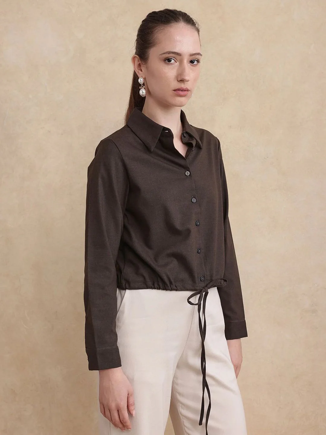 RAREISM Women Shirt Collar Shirt Style Tops - Image 5