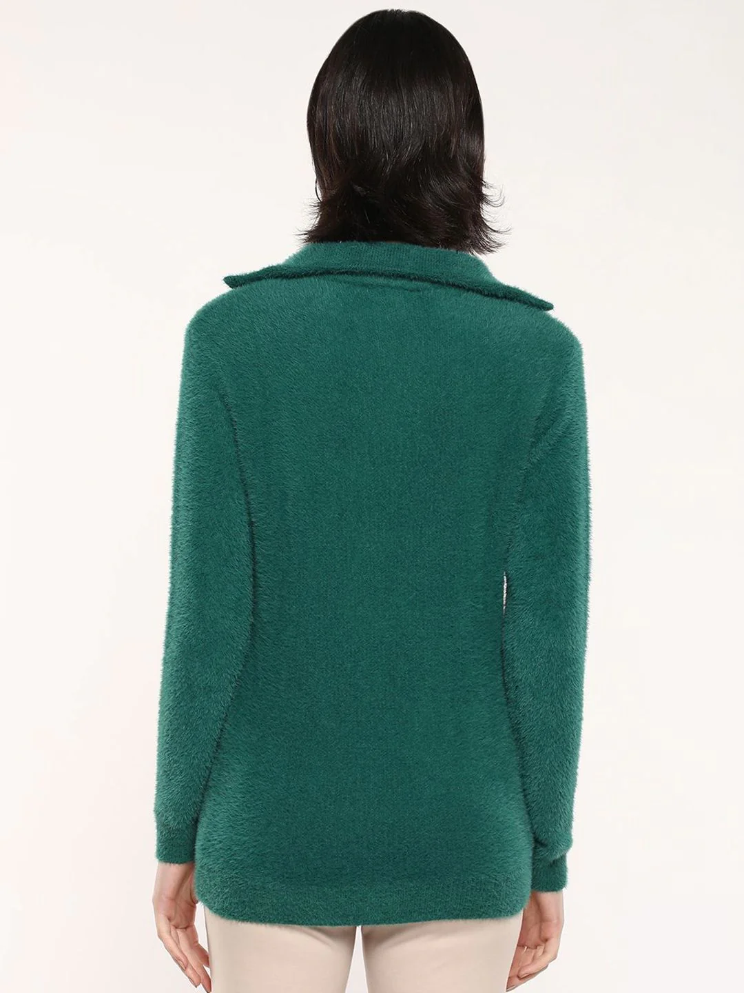 RAREISM Women Solid Mock Collar Pullover - Image 4