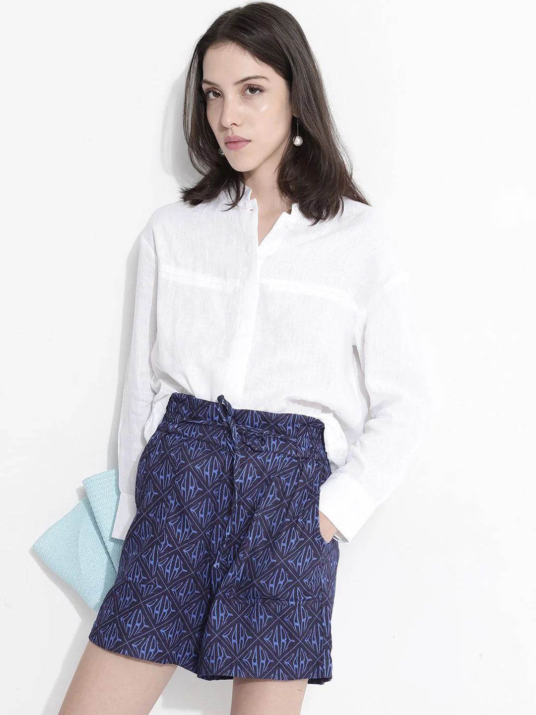 RAREISM Women Typography Printed Regular Fit High-Rise Cotton Shorts - Image 4
