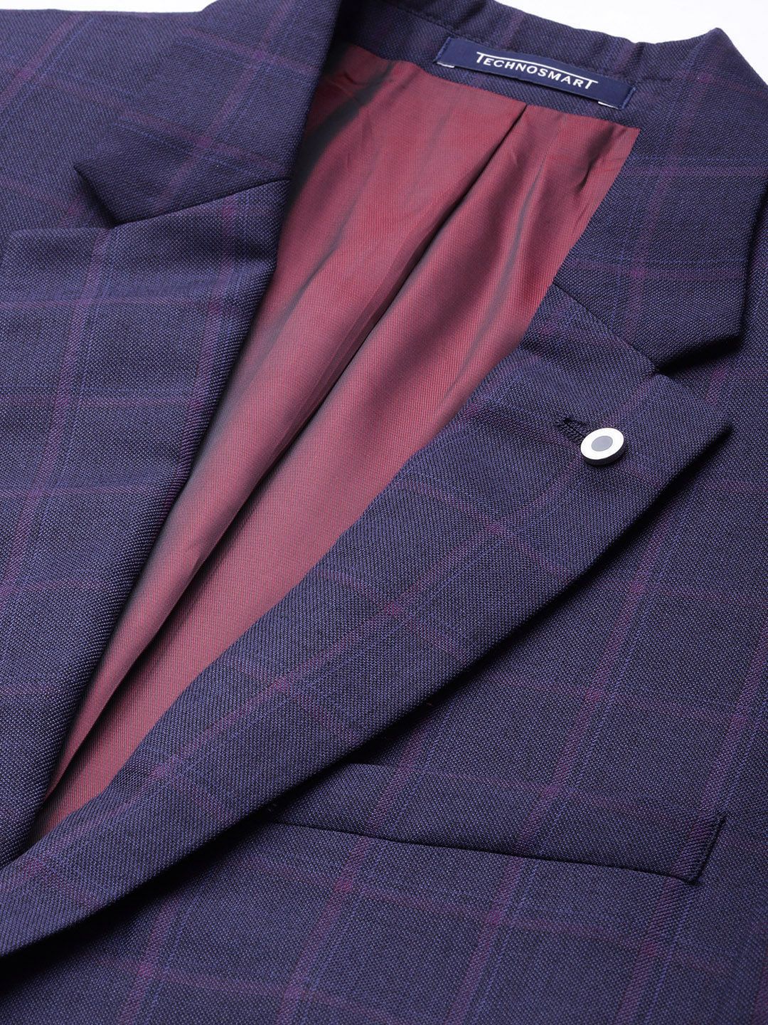 Raymond Checked Contemporary Fit Formal Blazer With Trouser - Image 2