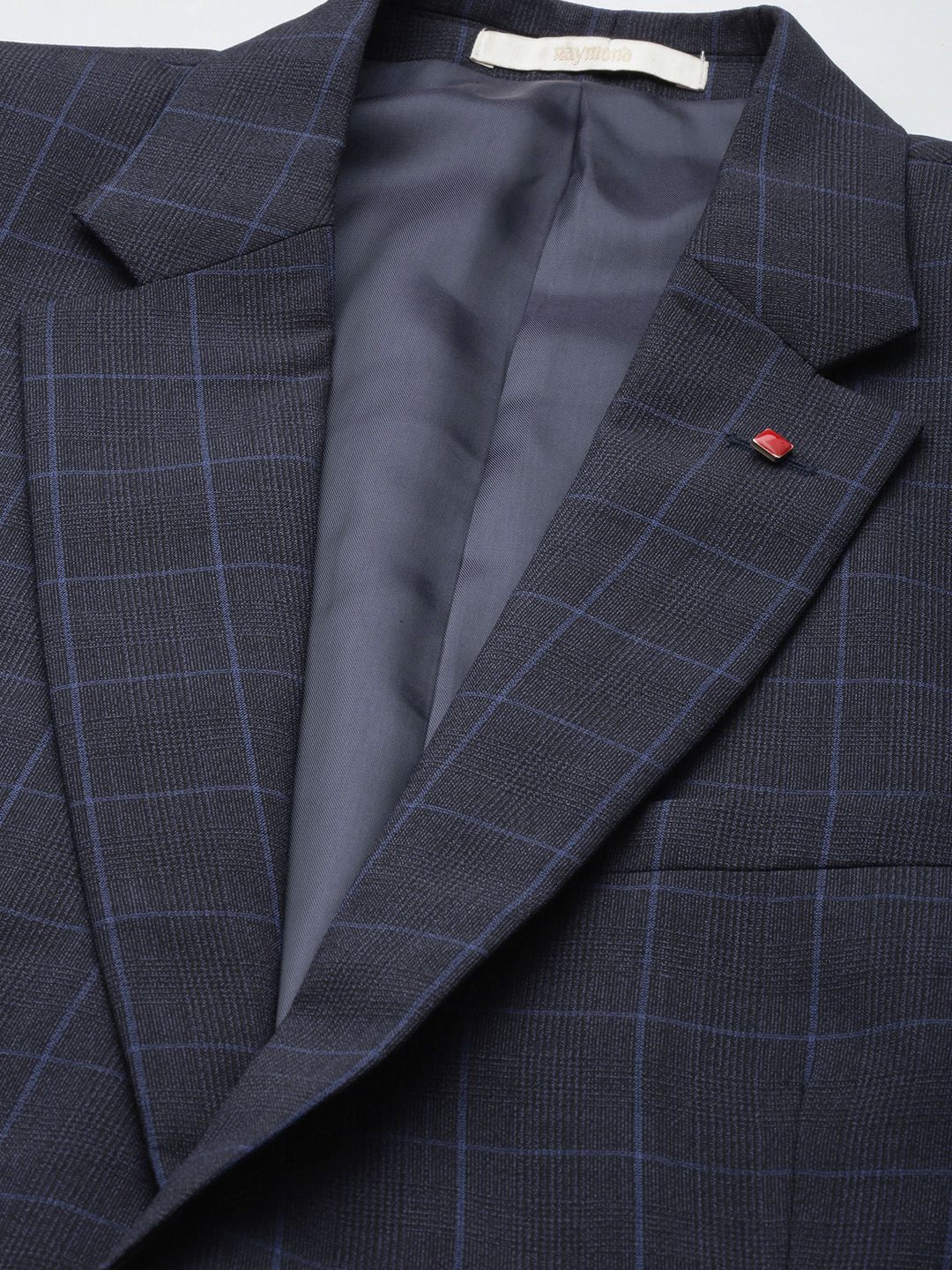 Raymond Checked Single Breasted Contemporary Fit 2-Piece Formal Suit - Image 2