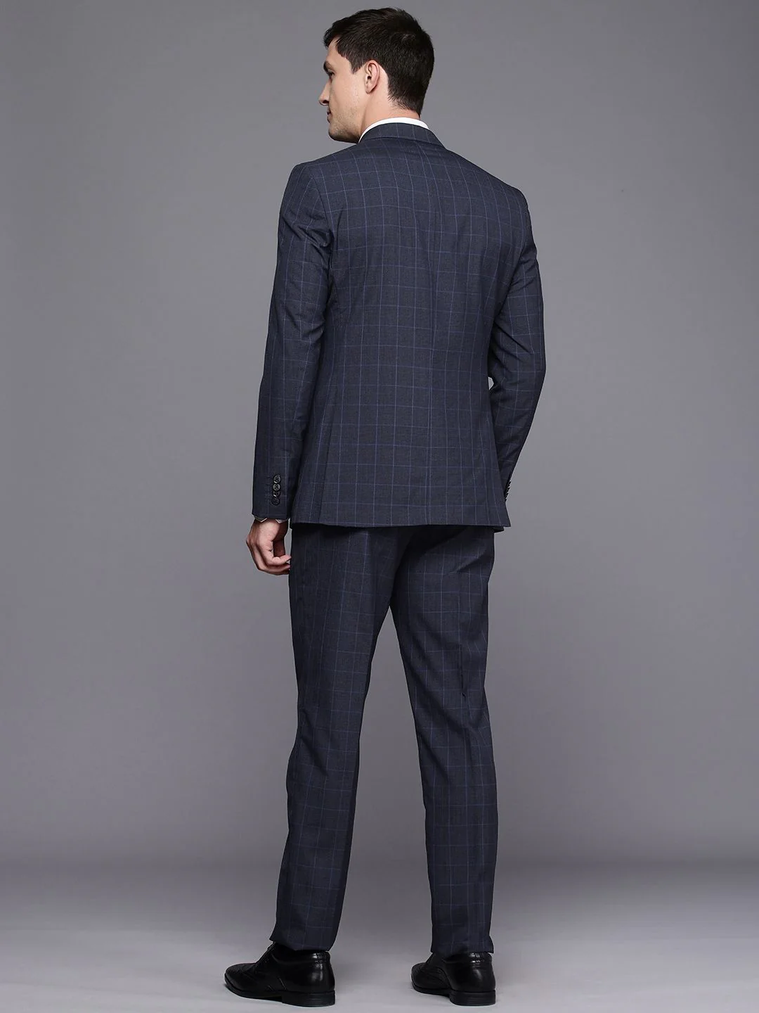 Raymond Checked Single Breasted Contemporary Fit 2-Piece Formal Suit - Image 4