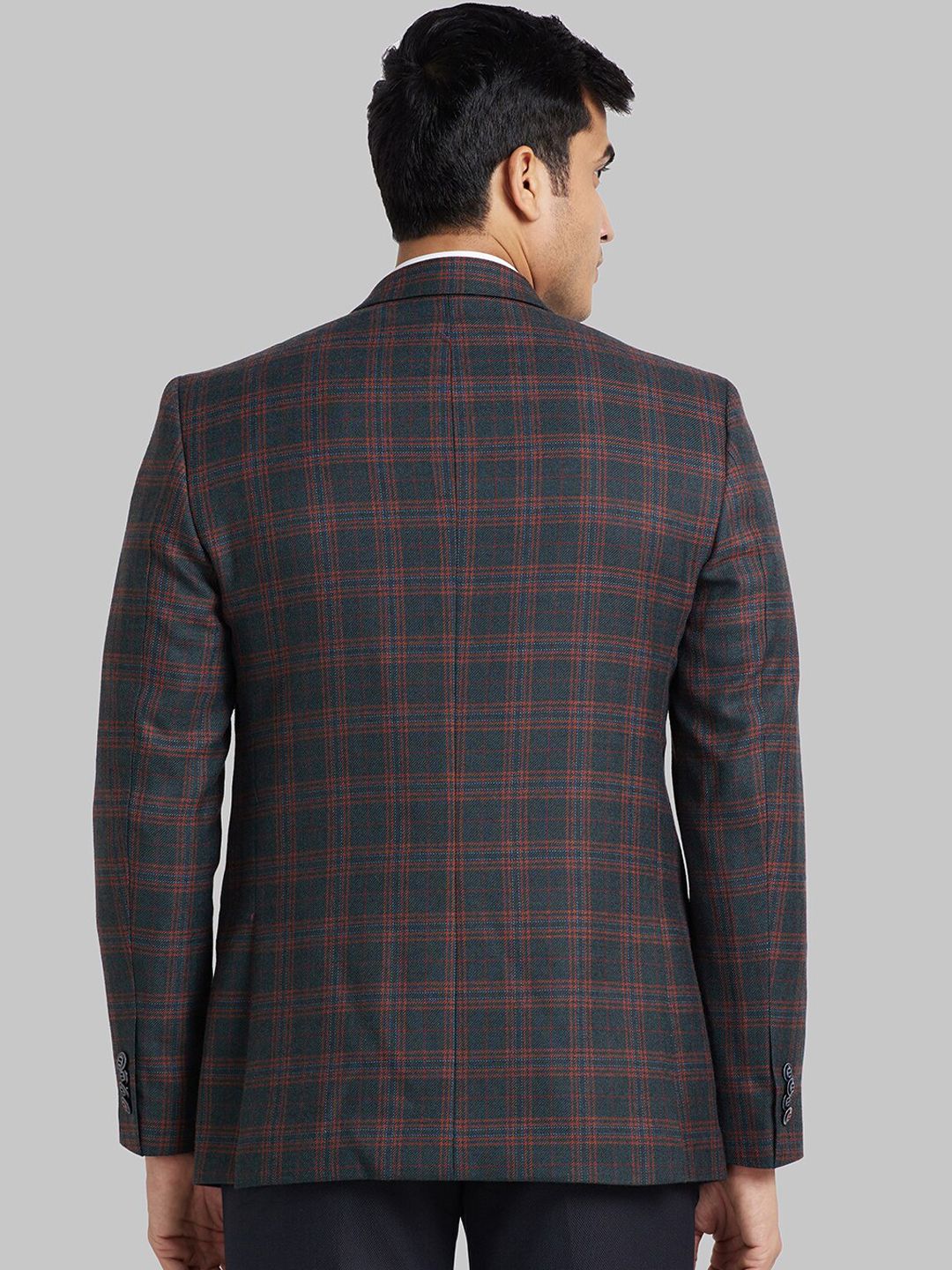Raymond Checked Single Breasted Formal Blazer - Image 4