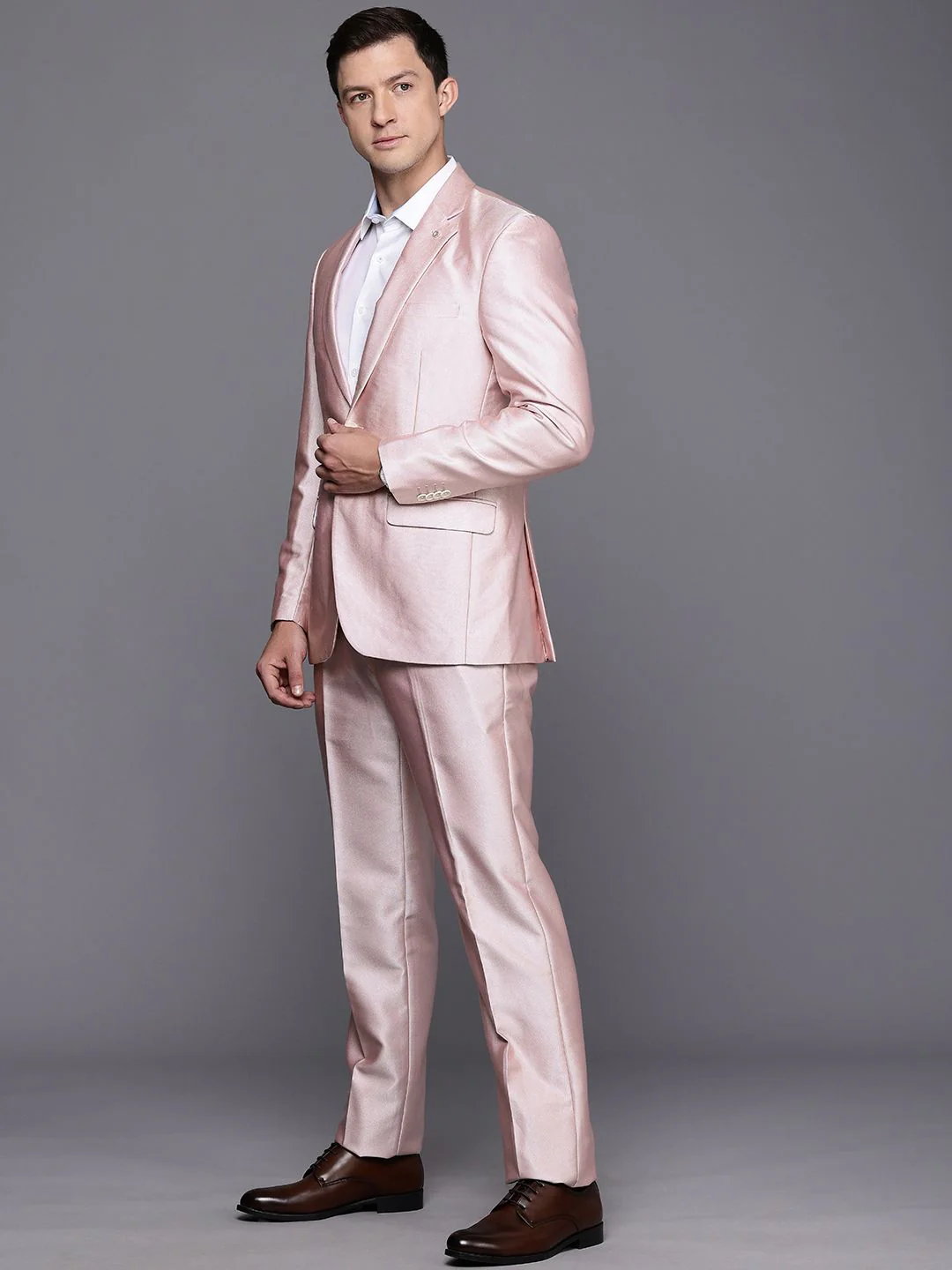 Raymond Contemporary Fit Single Breasted Part Wear Blazer and Trouser - Image 4