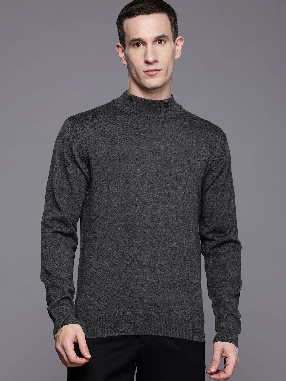 Raymond High Crew Neck Pullover Sweaters