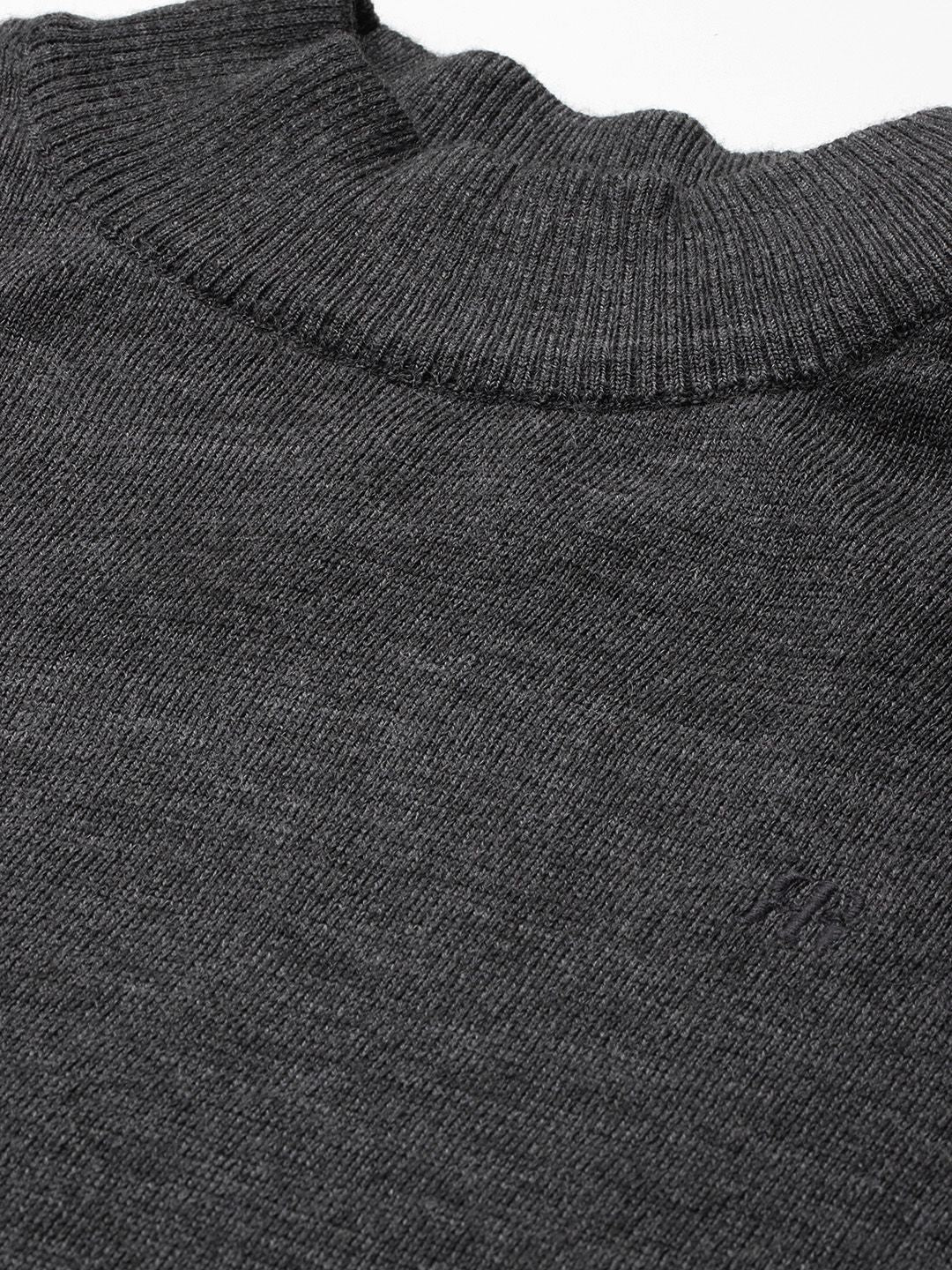 Raymond High Crew Neck Pullover Sweaters - Image 2