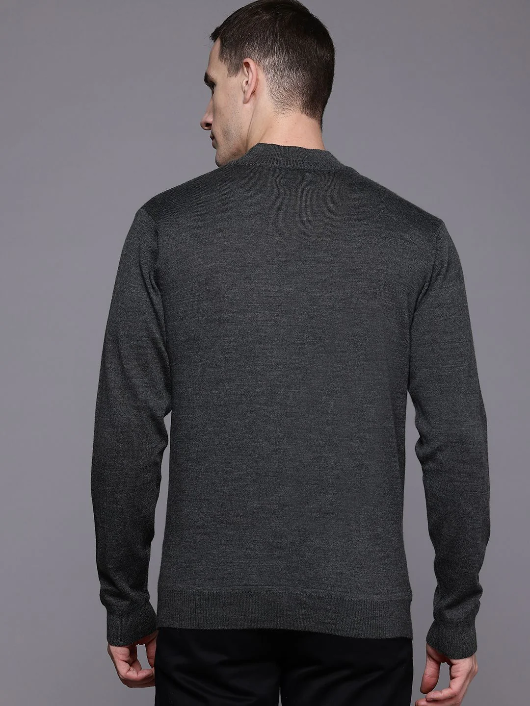 Raymond High Crew Neck Pullover Sweaters - Image 5