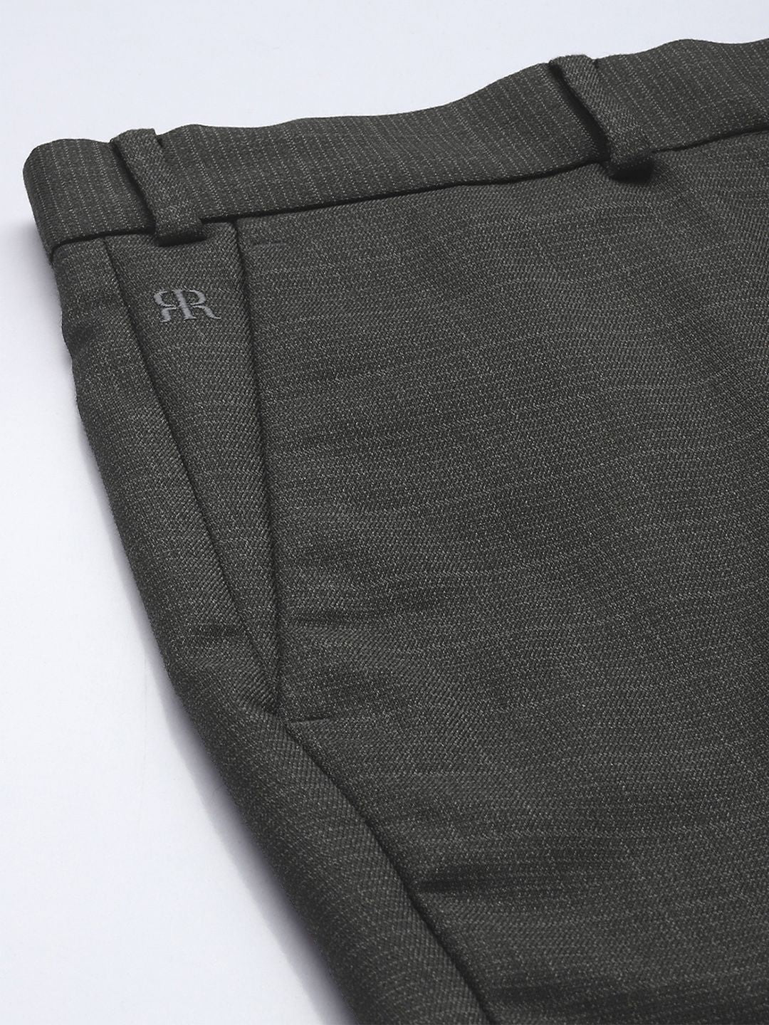 Raymond Men Checked Slim Fit Formal Trousers - Image 6