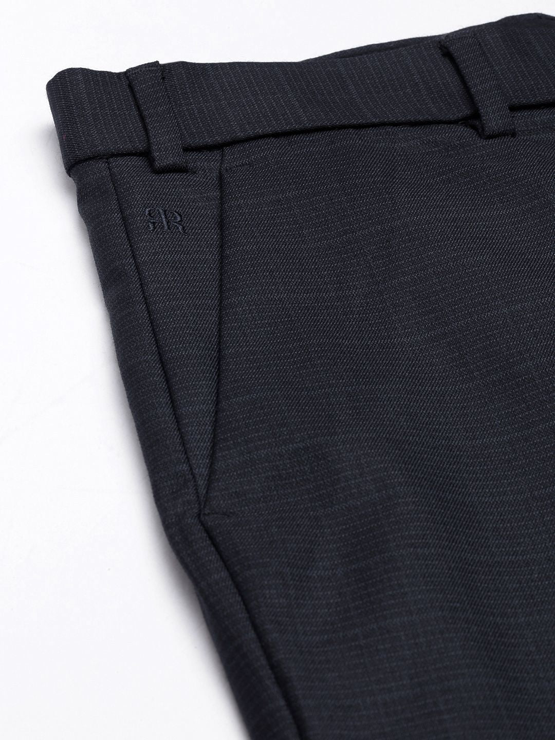 Raymond Men Checked Slim Fit Formal Trousers - Image 6