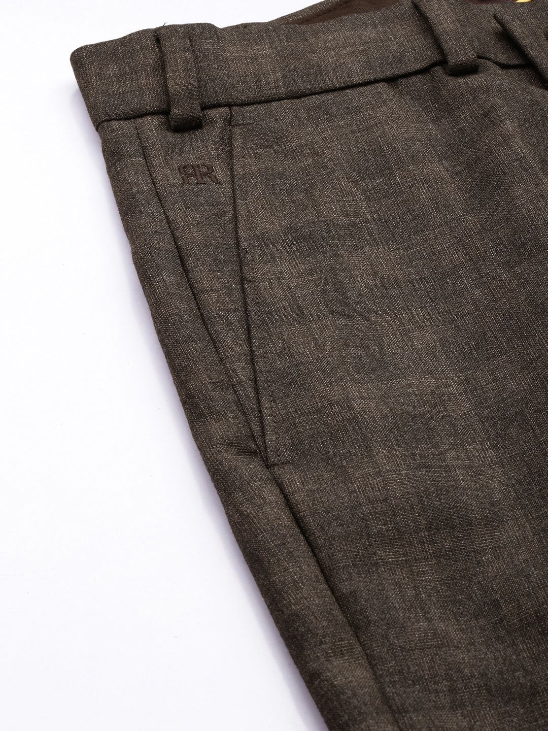 Raymond Men Checked Slim Fit Formal Trousers - Image 6