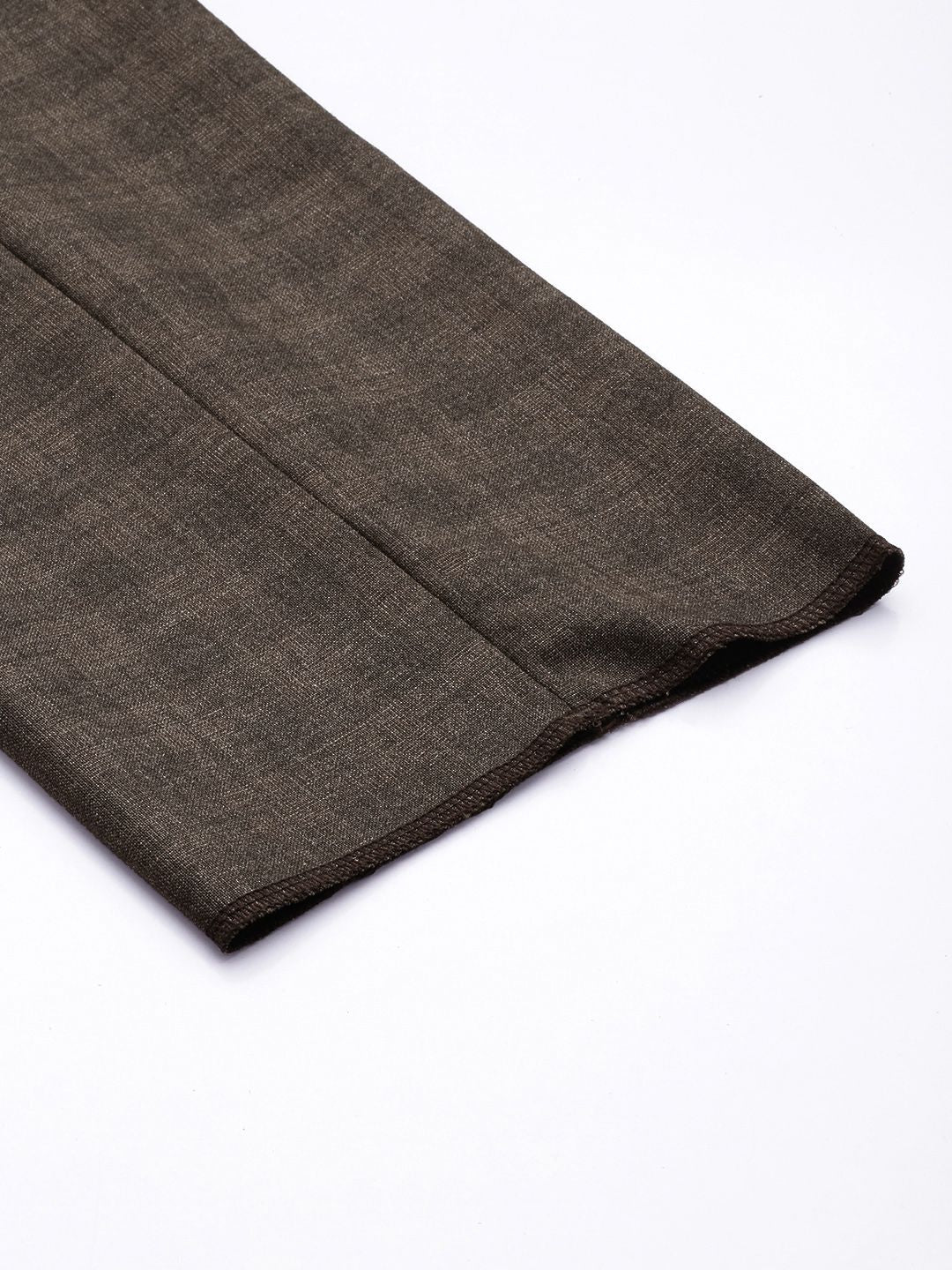Raymond Men Checked Slim Fit Formal Trousers - Image 7