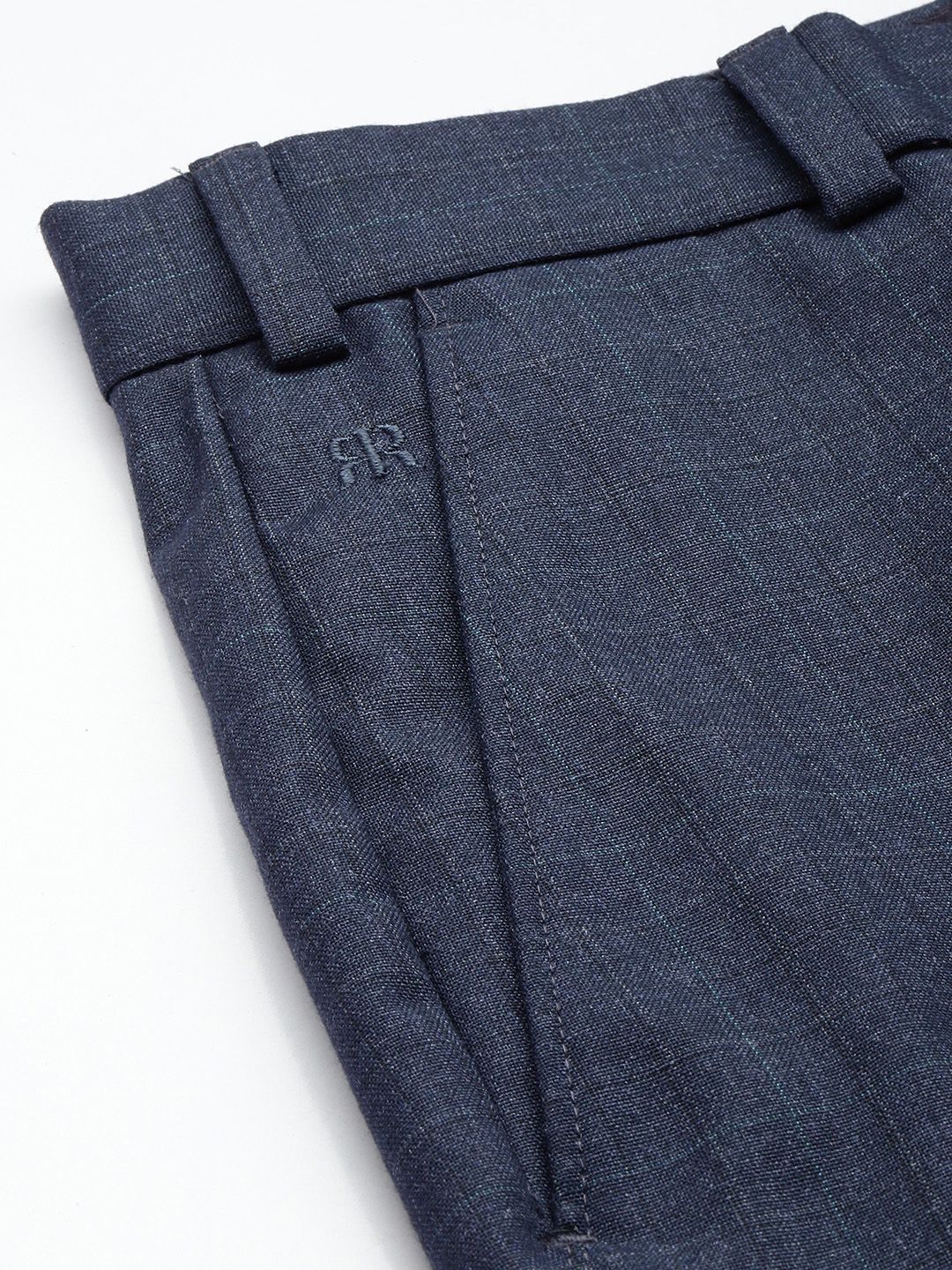 Raymond Men Checked Slim Fit Formal Trousers - Image 6