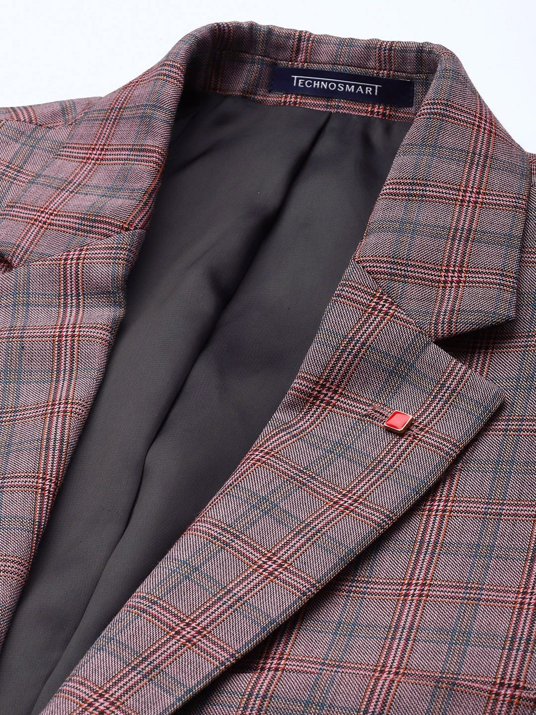 Raymond Men Contemporary Fit Checked Formal Blazer - Image 2