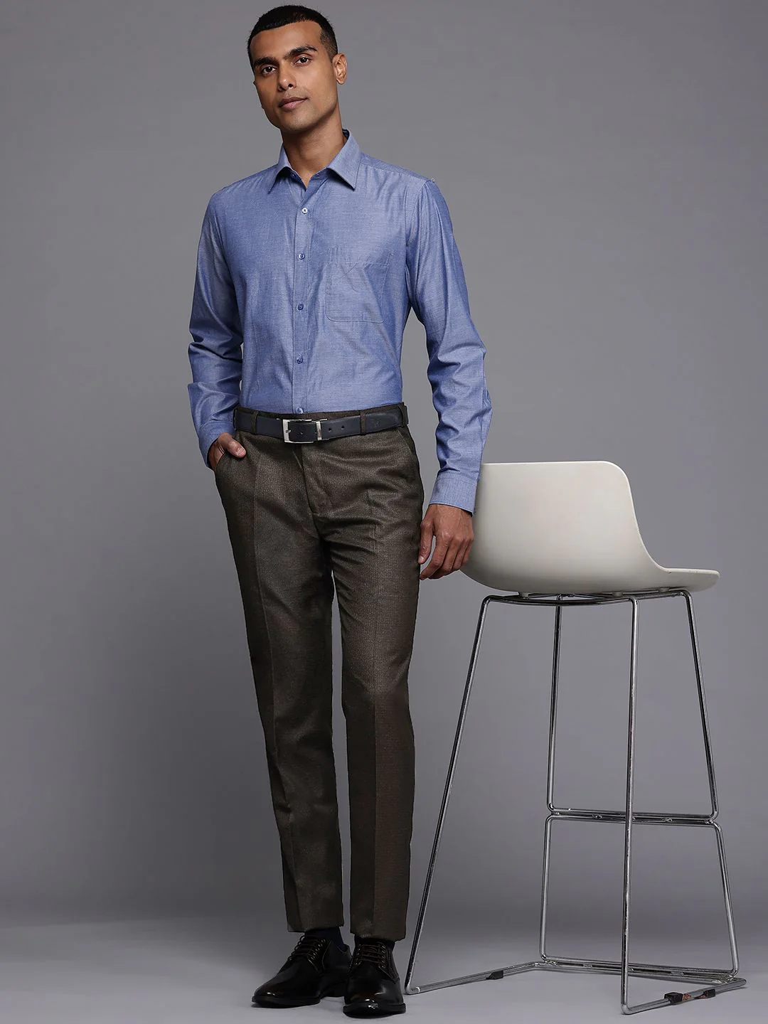 Raymond Men Formal Slim Fit Trousers - Image 5