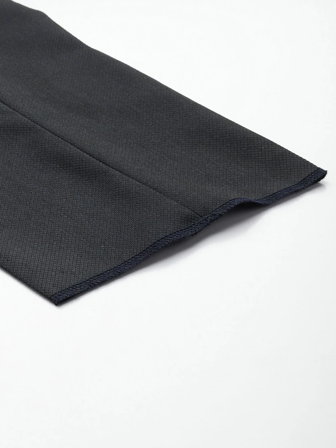 Raymond Men Geometric Self Design Slim Fit Trousers - Image 7